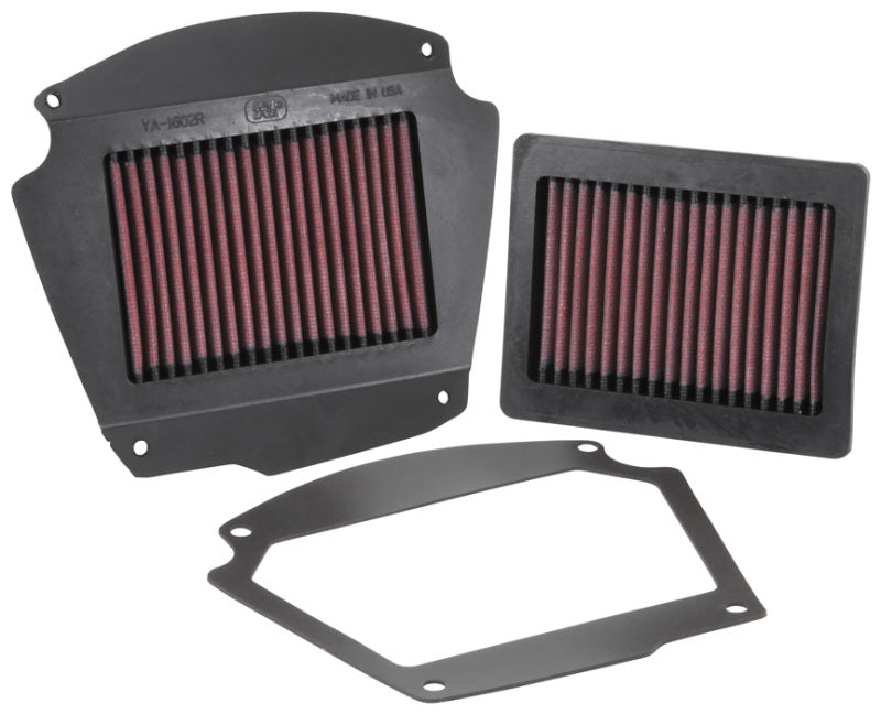 K&N 02-09 Yamaha XV1700 Road Star Warrior 1670 / 07-09 Midnight Warrior 1700 Replacement Air Filter - YA-1602 for 2002-2009 Y