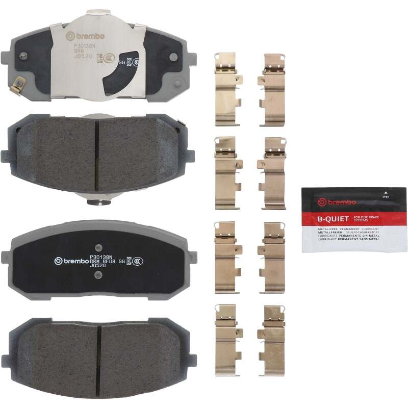 Brembo OE 21-23 Hyundai Elantra/20-24 Sonata/21-24 Kia K5 PRIME Ceramic Brake Pad - Front - P30138N