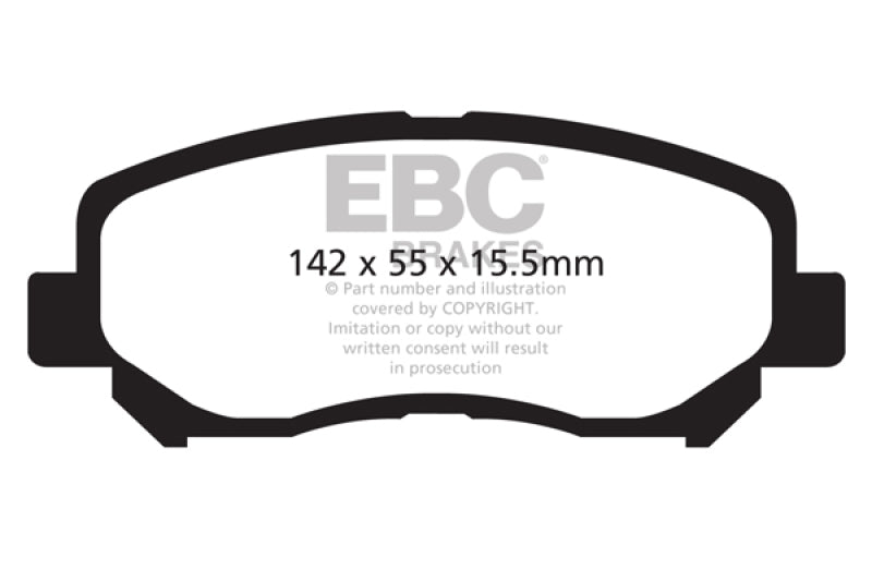 EBC 12+ Mazda CX-5 2 Yellowstuff Front Brake Pads - DP42134R