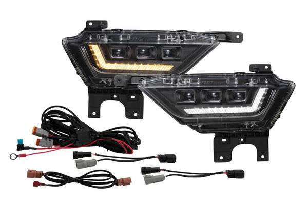 Diode Dynamics 21-23 Ford F-150 Elite Fog Lamps - White - DD5169 for 2021-2023 Ford F 150 - front view