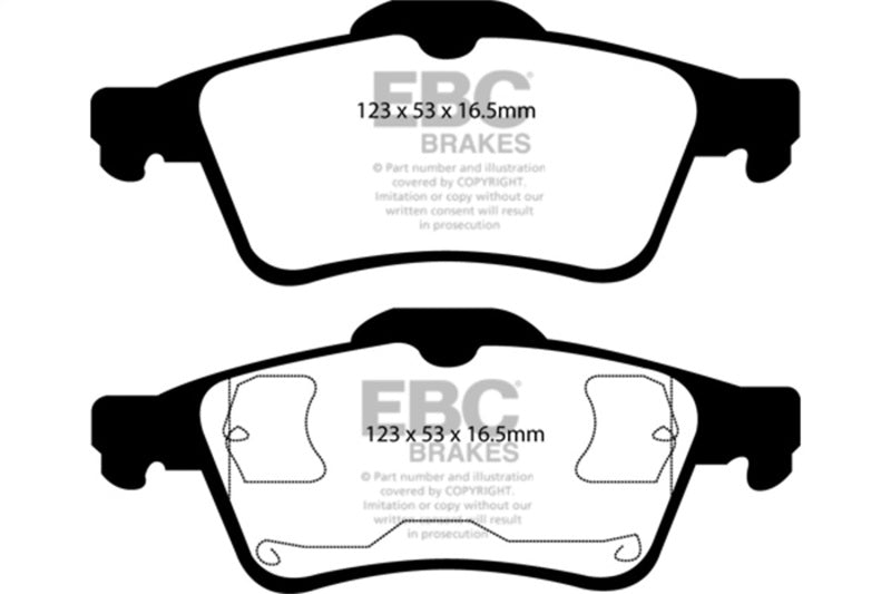 EBC 03-05 Mazda 3 2.0 Yellowstuff Rear Brake Pads - DP41354R