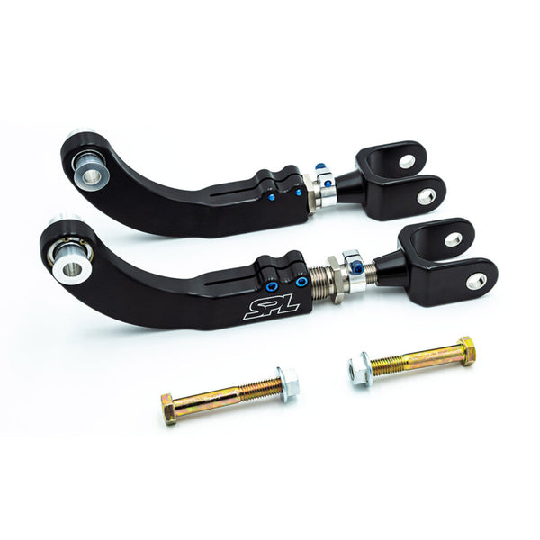 SPL Parts 2023+ Toyota GR Corolla Titanium Rear Upper Camber Arms - SPL RUA E210 for 2023-2025 Toyota GR Corolla - front view