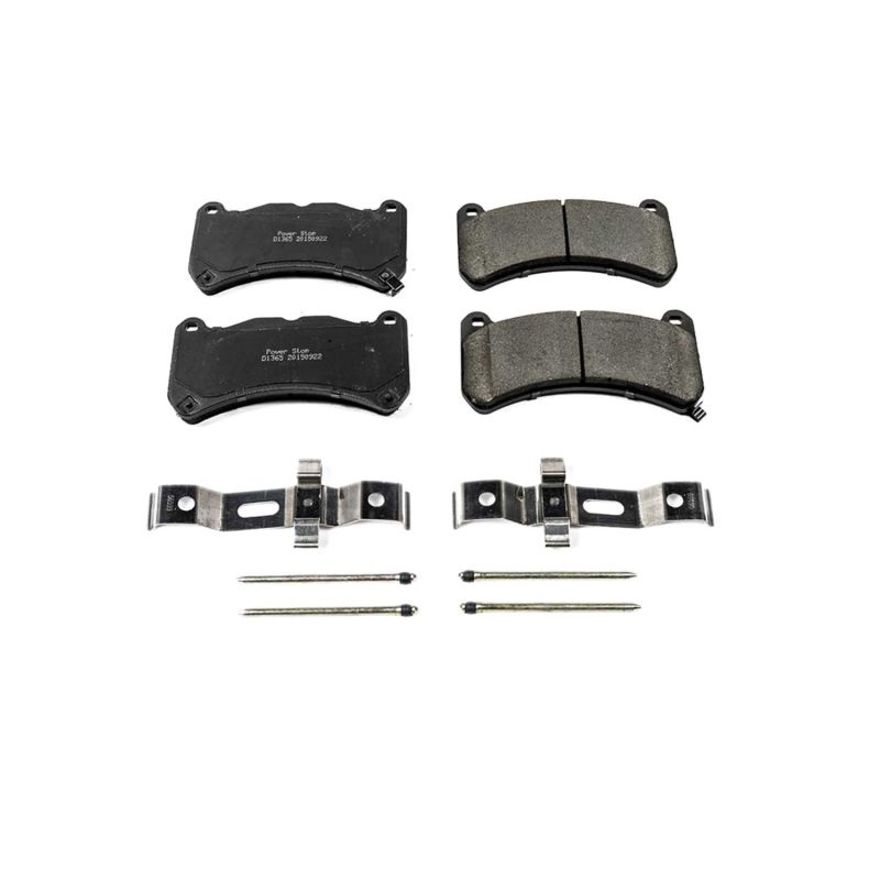 Power Stop 13-14 Ford Mustang Front Z17 Evolution Ceramic Brake Pads w/Hardware - 17-1365 for 2008-2014 Lexus IS