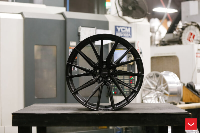 Vossen HF-4T - 22x10 - ET47 - 5x130 - 71.6 - FLAT - SB - SATIN BLACK - E-TRON FITMENT - LEFT SIDE - HF4T-2P005-L