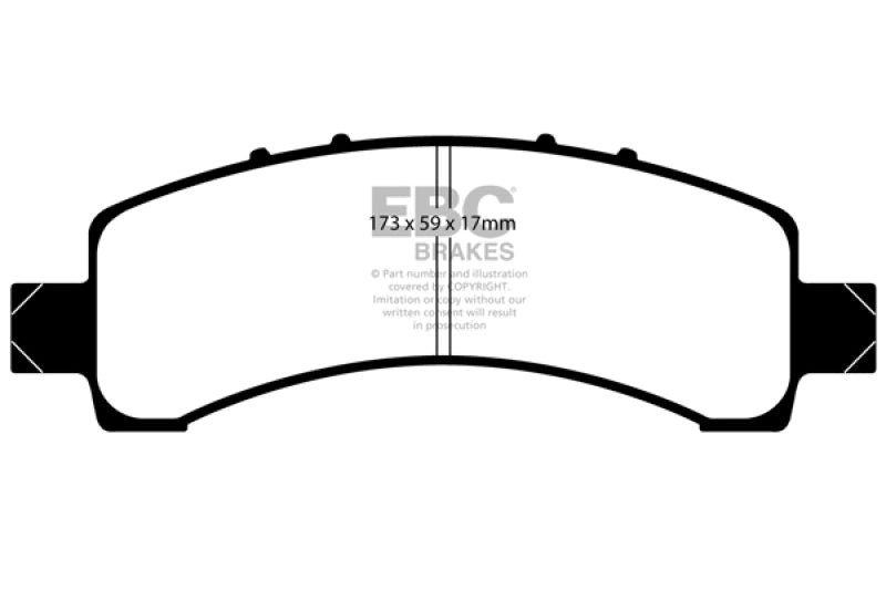 EBC 02 Cadillac Escalade 5.3 (Akebono rear caliper) Yellowstuff Rear Brake Pads - DP41667R