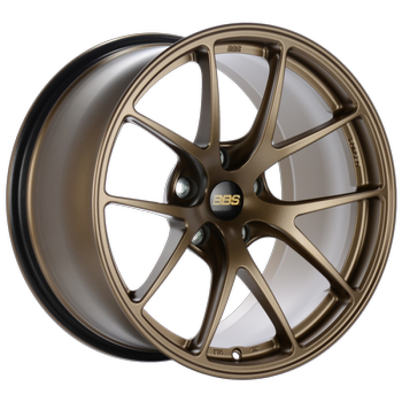 BBS RI-A 18x10.5 5x120 ET25 PFS Satin Bronze Wheel -82mm PFS/Clip Req - RIA010MBZ by BBS