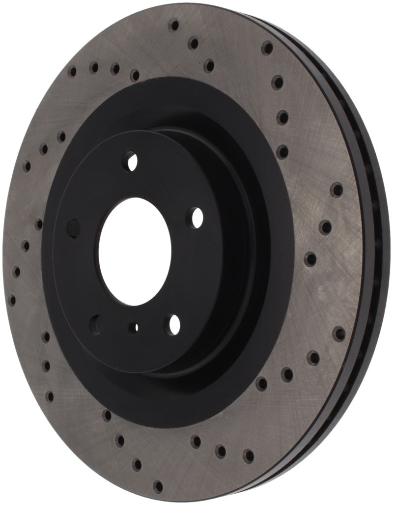 StopTech 08-09 Infiniti EX35 / 05-08 G35 / 09 G37 / 06-09 M35/M45 Drilled Left Front Rotor - 128.42080L