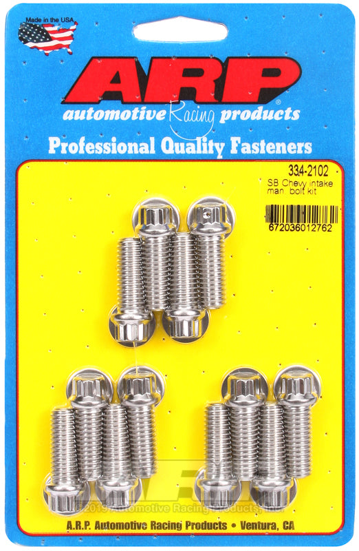 ARP SB Chevy Intake Manifold Bolt Kit - 334-2102