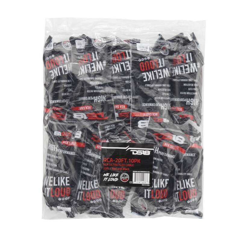 DS18 Level 1 RCA 17-Feet 10 x Pack - RCA-20FT.10PK - detail view