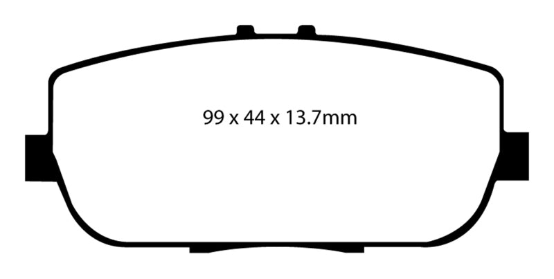 EBC 06-15 Mazda Miata MX5 2.0 Ultimax2 Rear Brake Pads - UD1180