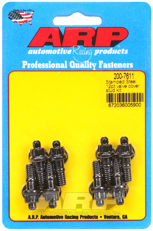 ARP Stamped Steel 12pt Valve Cover Stud Kit - 200-7611