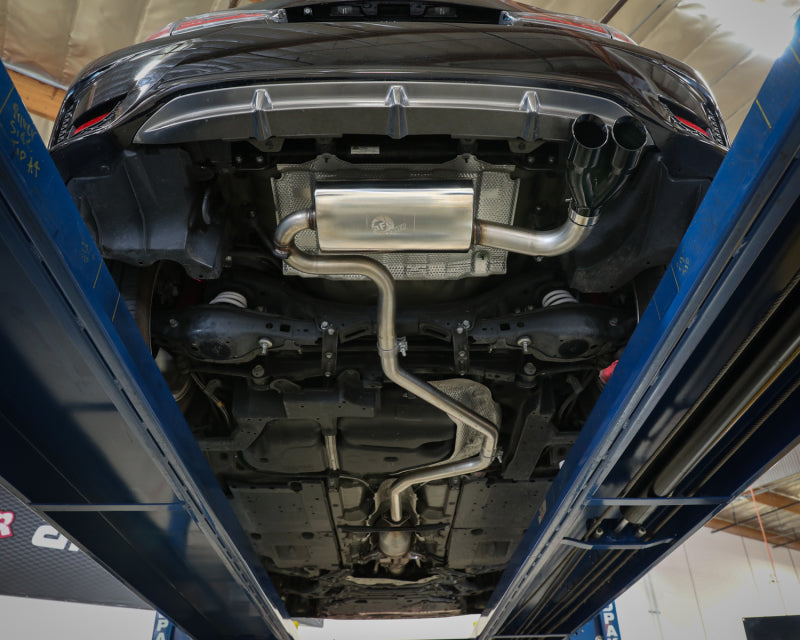 aFe POWER Takeda 2in to 2-1 304 SS Cat-Back Exhaust w/ Black Tips 11-17 Lexus CT200h 1.8L - 49-36047-B
