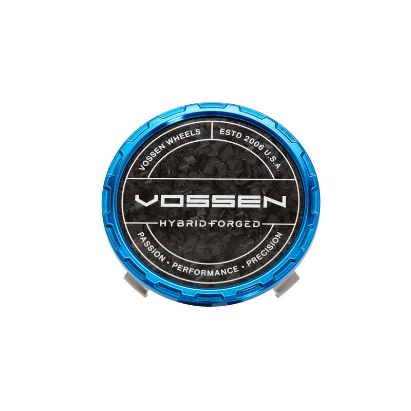Vossen HF Carbon Billet Sport Cap 2.0 - Large (VHFL) - Transparent Blue - Forged (Gloss) - CAPBSC2-LG-HF-BL-F