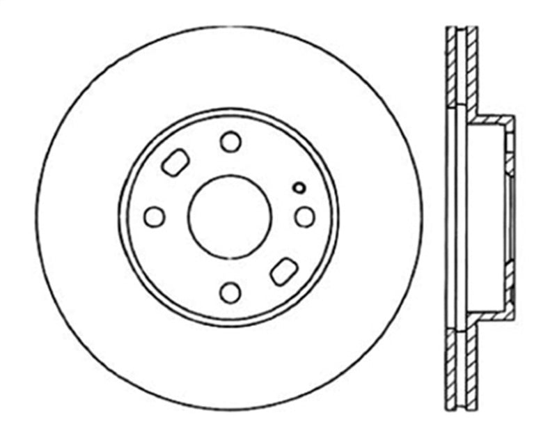 Centric 94-05 Mazda Miata MX-5 (Normal Suspension) Front CryoStop Rotor - 120.45050CRY