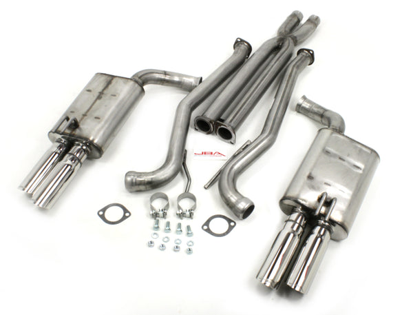 JBA 14-17 Chevrolet SS 6.2L 409SS Quad Rear Cat-Back Exhaust - 40-3118 for 2014-2017 Chevrolet SS - front view