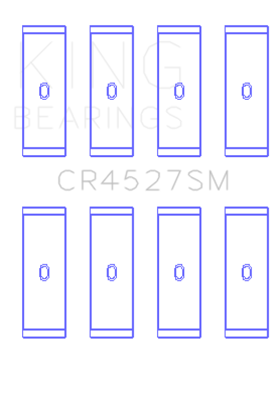 King Engine Bearings VW/Audi CAva/CAxa/Blf/Blg/Bts (Size +0.50mm) Connecting Rod Bearing Set - CR4527SM0.5