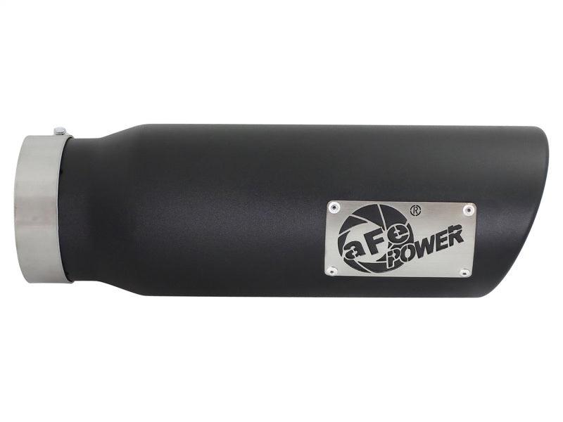 aFe Diesel Exhaust Tip Bolt On Black 4in Inlex x 5in Outlet x 15in - 49T40501-B15