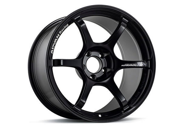 Advan RG-4 18x8.5 +50 5-114.3 Semi Gloss Black Wheel - YA48H50ESB by Advan