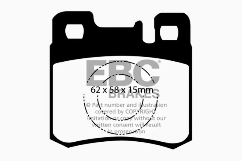 EBC 98-00 Mercedes-Benz E300 TD 3.0 TD Greenstuff Rear Brake Pads - DP2846