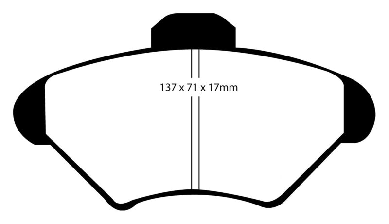 EBC 94-98 Ford Mustang 3.8 Bluestuff Front Brake Pads - DP51143NDX