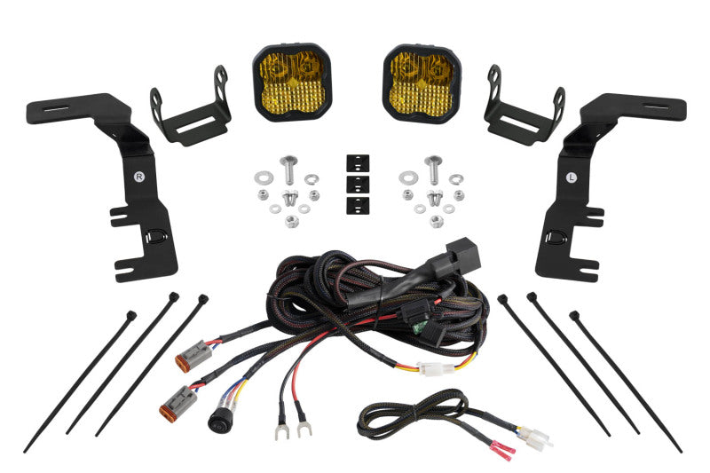 Diode Dynamics 2023+ Chevrolet Colorado SS3 Stage Series Ditch Light Kit Pro Yellow Combo - DD7814