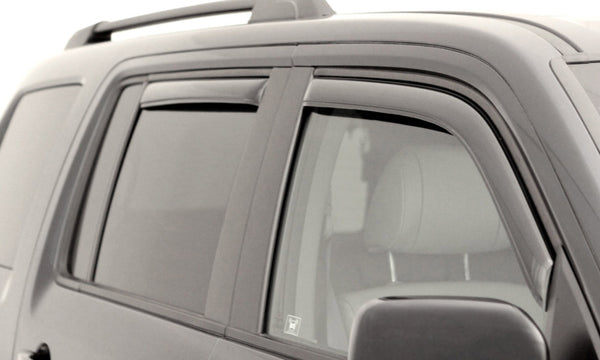 AVS 2018 Ford Expedition Ventvisor In-Channel Front & Rear Window Deflectors 4pc - Smoke - 194785 for 2018-2026 Ford Expediti