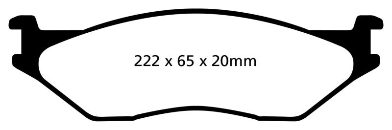 EBC 02-05 Ford Econoline E550 Yellowstuff Front Brake Pads - DP41653R