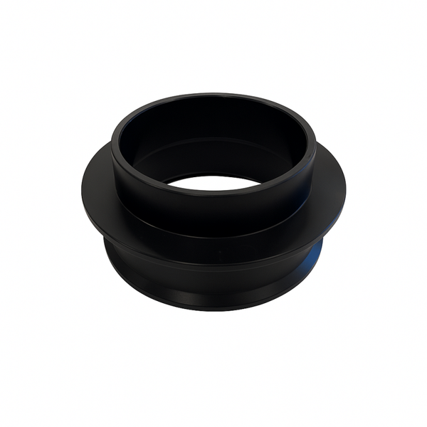 QA1 2-1/2in ID Spring Spacer - 1in Large - Clear Anodized Aluminum - 9004-110 - front view
