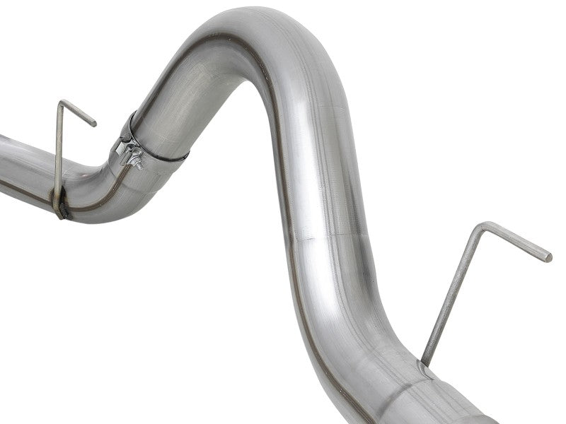 aFe 2021 Ford F-150 V6-3.0L (td) Large Bore 409 SS DPF-Back Exhaust System w/ Polished Tip - 49-43143-P