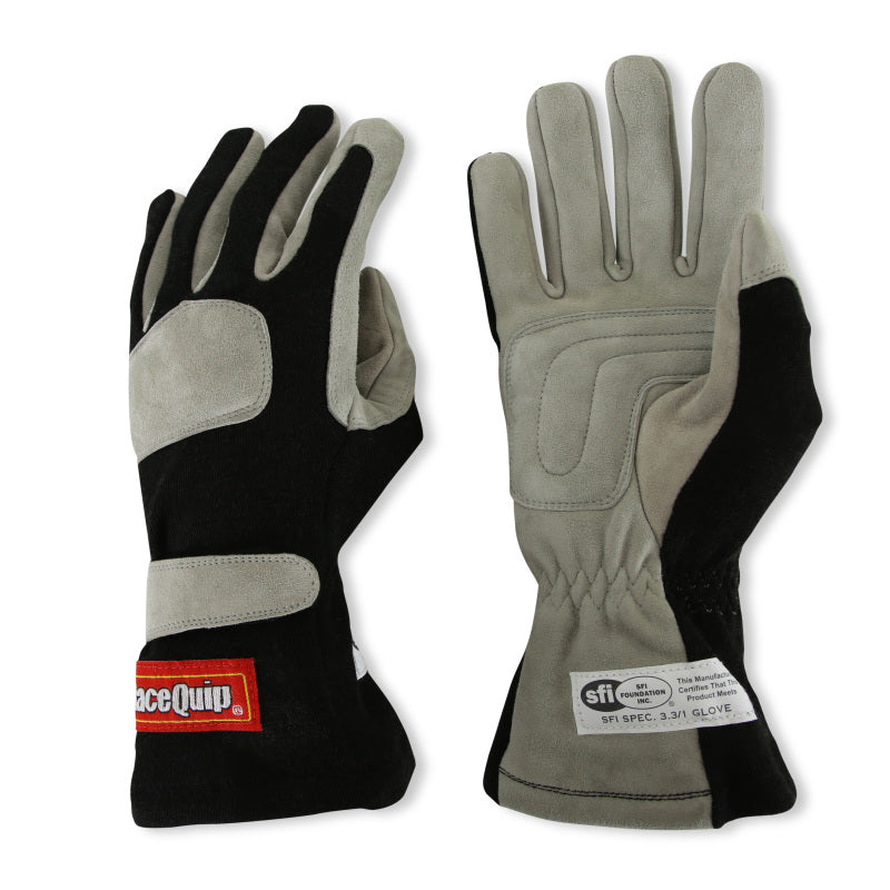 RaceQuip Black 1-Layer SFI-1 Glove - Small - 351002RQP