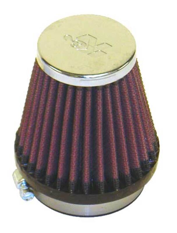 K&amp;N Universal Chrome Filter 2 1/8 inch FLG / 3 inch Bottom / 2 inch Top / 3 inch Height - RC-2330