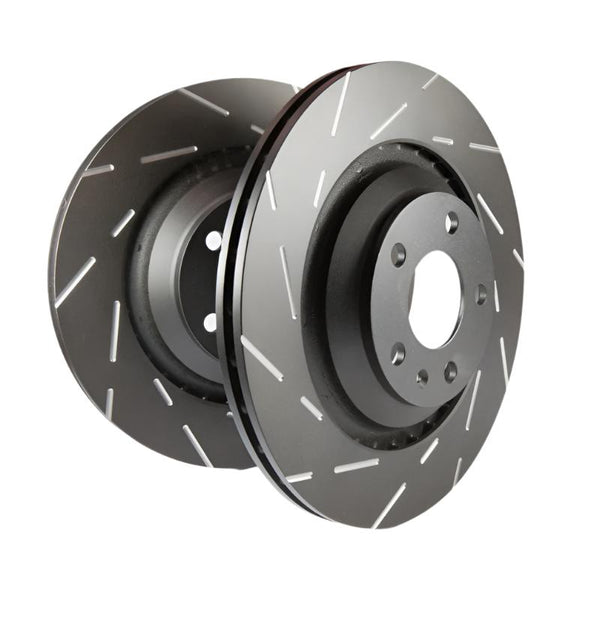 EBC 00-01 Ford Expedition 4.6 2WD USR Slotted Front Rotors - USR7133 for 2000-2004 Ford F 150 - front view