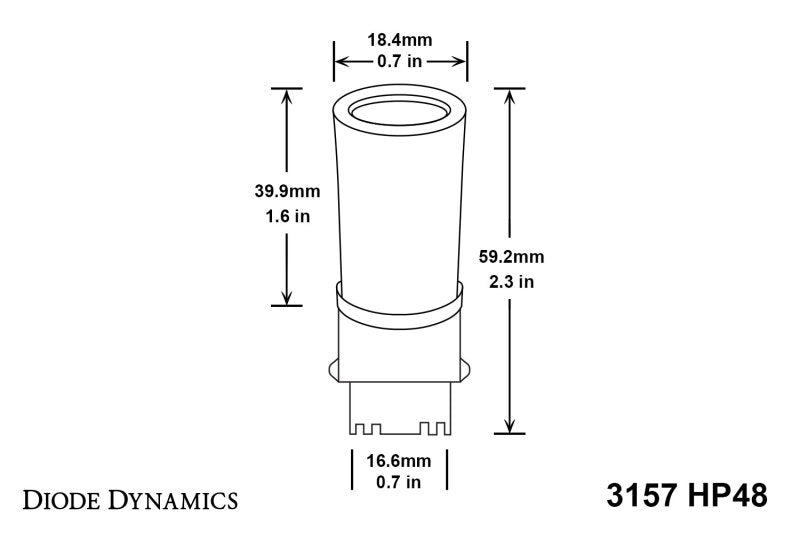 Diode Dynamics 3157 LED Bulb HP48 LED - Cool - White (Pair) - DD0057P