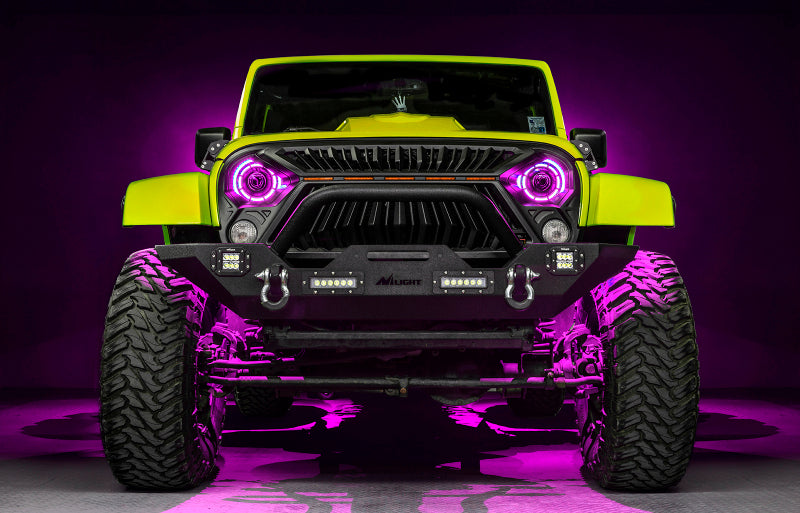 ORACLE Lighting 0718 Jeep Wrangler JK Oculus 7in ColorSHIFT BiLED Projector Headlights SEE WARRANTY - 5876-504