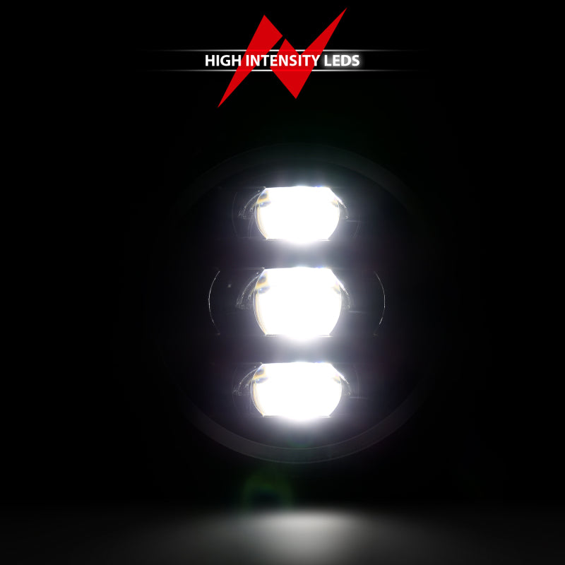 ANZO 2018-2023 Jeep Wrangler Full Led ProjectorH.L Black - 111466