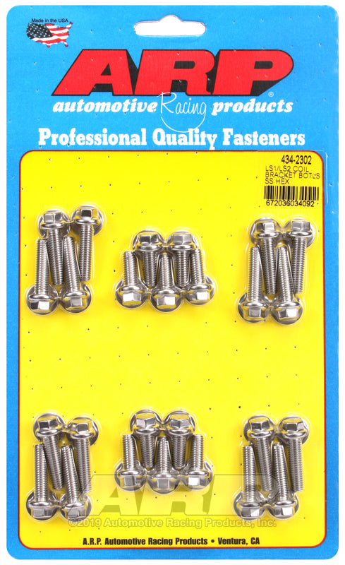 ARP LS1 LS2 SS Hex Coil Bracket Bolt Kit - 434-2302