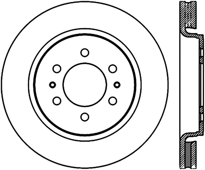 Stoptech 15-16 Ford F-150/Expedition / 15-16 Lincoln Navigator Front Performance Cryo Brake Rotor - 120.65119CRY