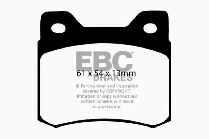 EBC 84-86 Mercedes-Benz 190/190E 2.3 Redstuff Rear Brake Pads - DP3464C
