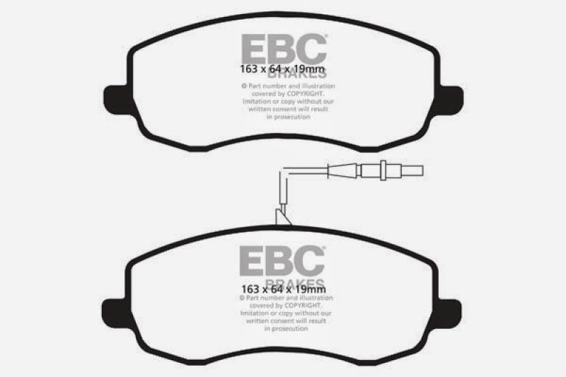 EBC AP Racing Caliper CP7040 Yellowstuff Brake Pads - DP4062R