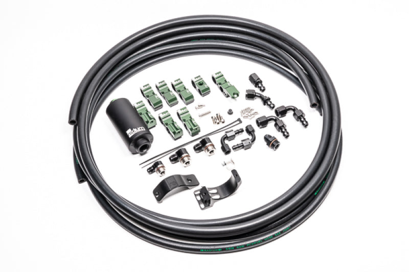 Radium Engineering Late Nissan Fuel Hanger Plumbing Kit Microglass Filter - 20-0702-05