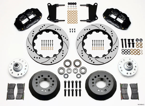 Wilwood Narrow Superlite 6R Front Hub Kit 14.00in Drilled 67-69 Camaro 64-72 Nova Chevelle - 140-9804-D for 1964-1972 Buick S