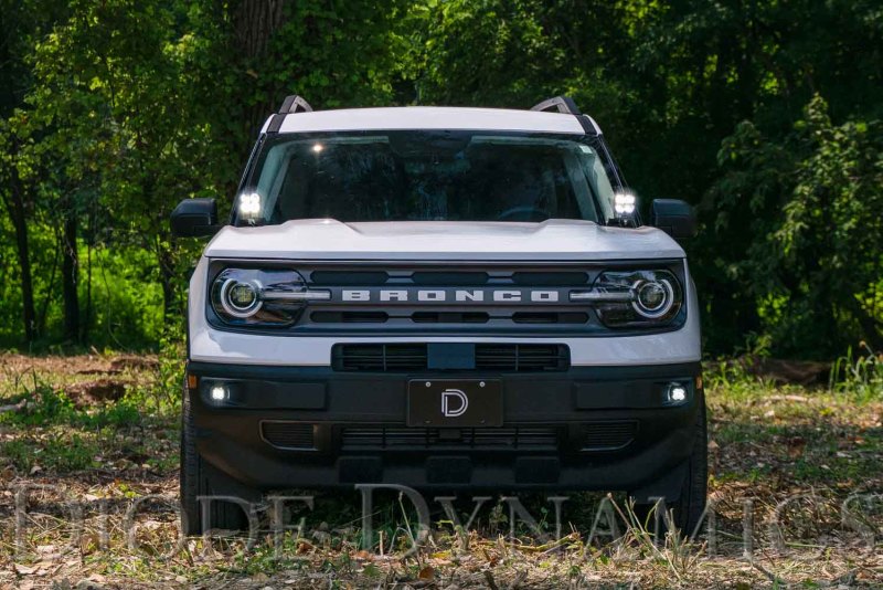 Diode Dynamics 2021 Ford Bronco Sport Stage Series 2in LED Ditch Light Kit - Pro White Combo - DD7144
