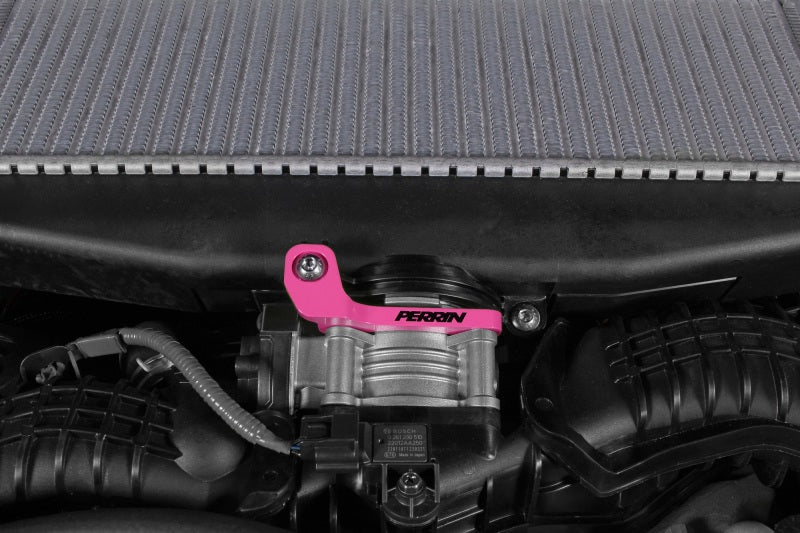 Perrin 2022+ Subaru WRX/19-23 Ascent/Legacy/Outback Top Mount Intercooler Bracket - Hyper Pink - PSP-ITR-331HP