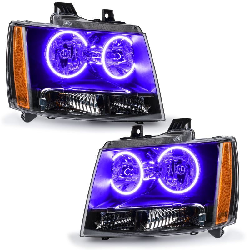 Oracle Lighting 07-14 Chevrolet Tahoe Pre-Assembled LED Halo Headlights -UV/Purple - 7010-007