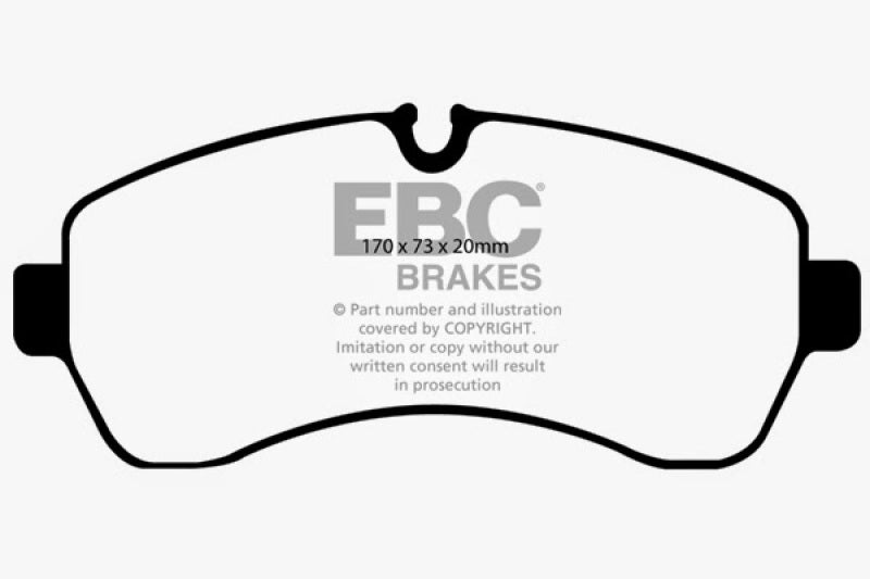 EBC 07+ Dodge Sprinter 3500 Ultimax2 Front Brake Pads - UD1268