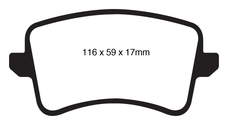 EBC 09-11 Audi A4 2.0 Turbo Ultimax2 Rear Brake Pads - UD1386