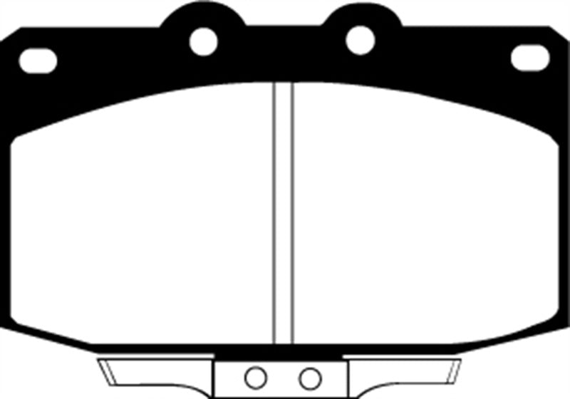 EBC 86-89 Mazda RX7 2.4 (1.3 Rotary)(Vented Rear Rotors) Greenstuff Front Brake Pads - DP2763