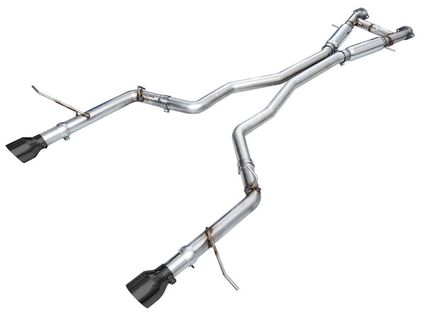 AWE Tuning 18-23 Dodge Durango SRT & Hellcat Track Edition Exhaust - Diamond Black Tips - 3020-33952