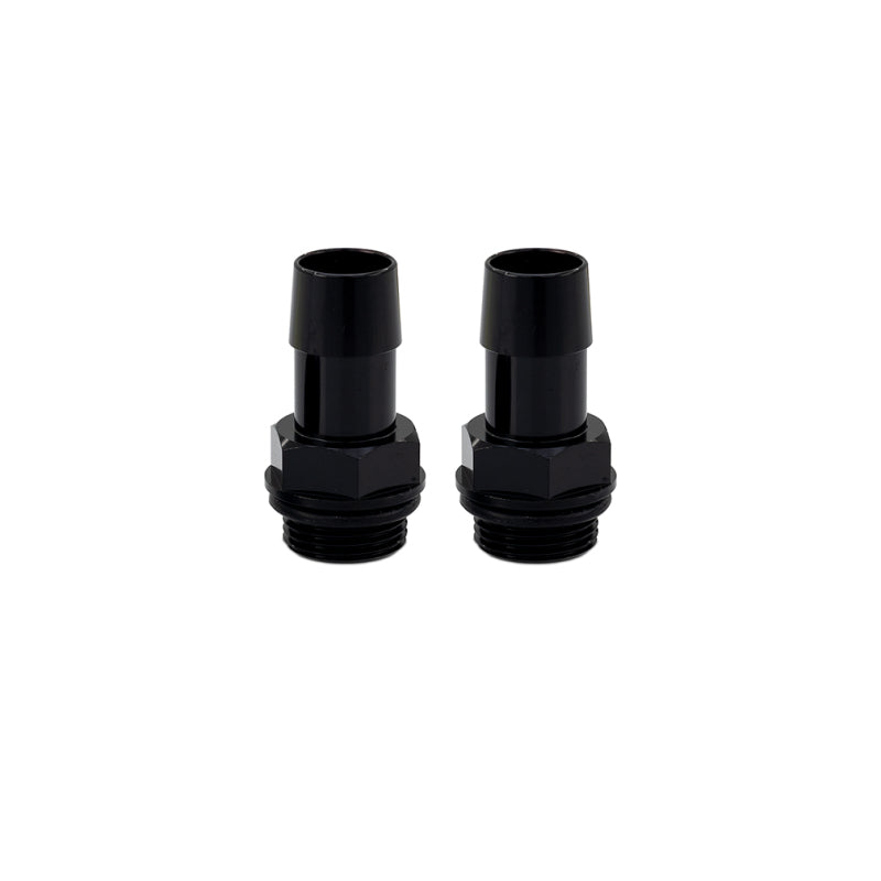 Mishimoto 2pcs. M20x1.5 5/8in Aluminum Catch Can Fittings - Black - MMFT-M20-58BK