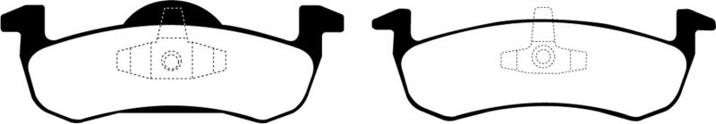 EBC 07-09 Ford Expedition 5.4 2WD Greenstuff Rear Brake Pads - DP61804